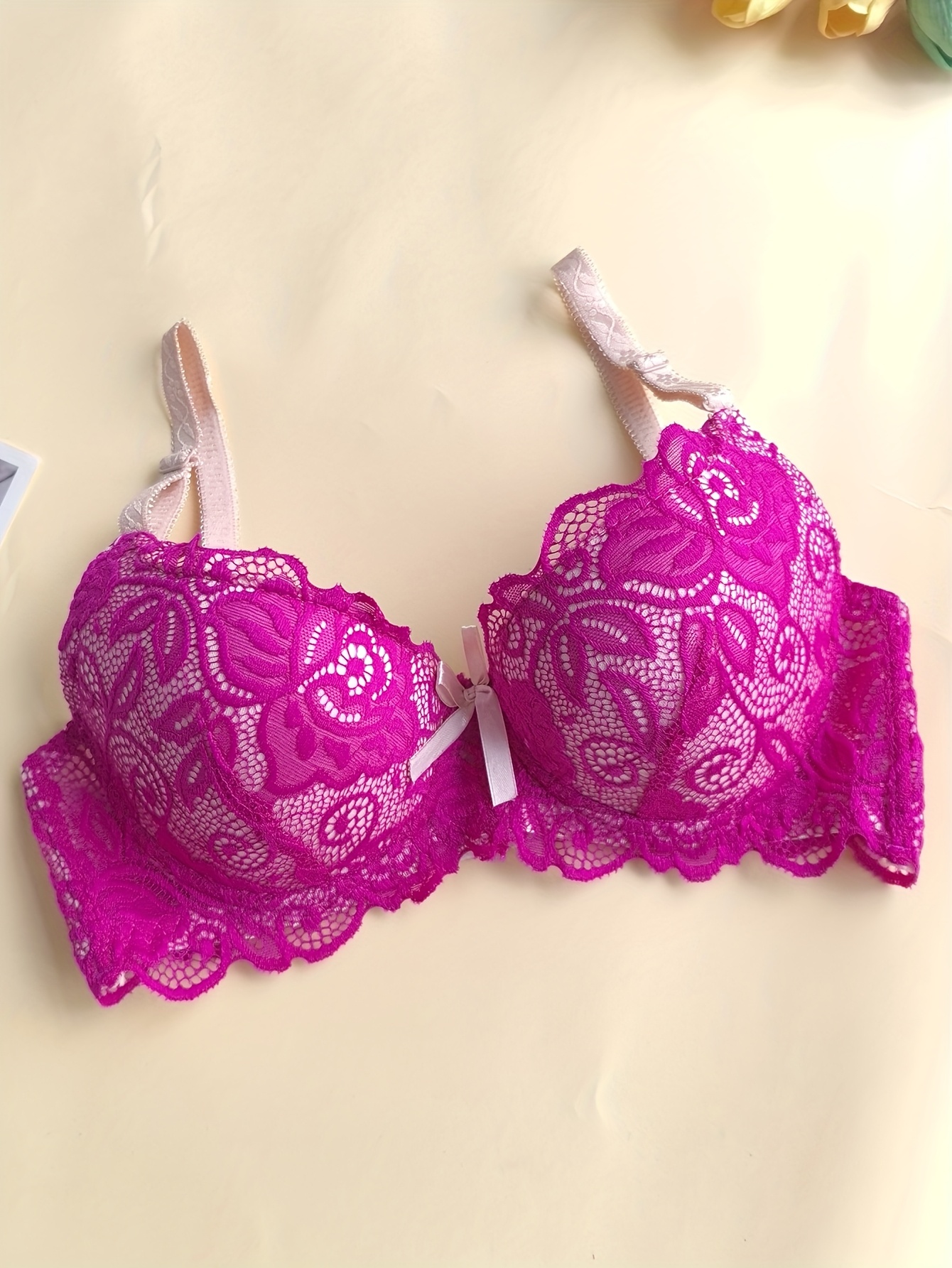 High-Quality French Lace Sexy Women'S Bra Set with Exquisite Deep V Neckline and Comfortable Thong Panty, Lingerie Set, Intimate Apparel, Elegant Lingerie, Feminine Style, Delicate Lace, Breathable Material, Women'S Underwear, Matching Panty, Seductive Lingerie, Hot Essentials, Soft Comfort, Lace Bra, Plus Size Bra - Image 9