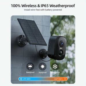 Halloween Special Offer! Wesecuu Solar Camera Security Cameras Wireless Outdoor Indoor for Home Security Camera, Supports 5G&2, 4Ghz Wifi, Smart Phone App Surveillance Camera System Outside, Pet Camera Cat Dog with Audio And Video, Nanny Cam for Bedroom, 3K Hd Security Camera with Ai Motion Detection, 2-Way Audio, Wireless Security Camera for House, Room, Garage, Yard, 5200Mah Battery Powered with Solar Powered Panel
