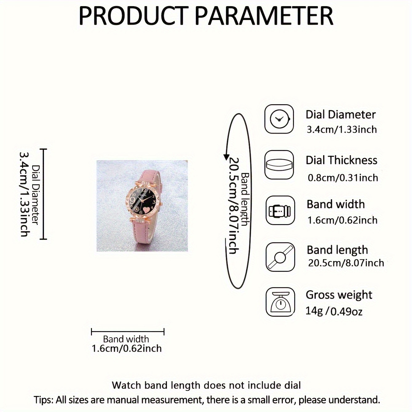 2pcs Women's Elegant Rhinestone Watch Set - PU Leather Strap Wristwatches with Quartz Movement, Shockproof Round Case & Analog, Casual & Dressy Watches Suitable for Ladies & - Image 6