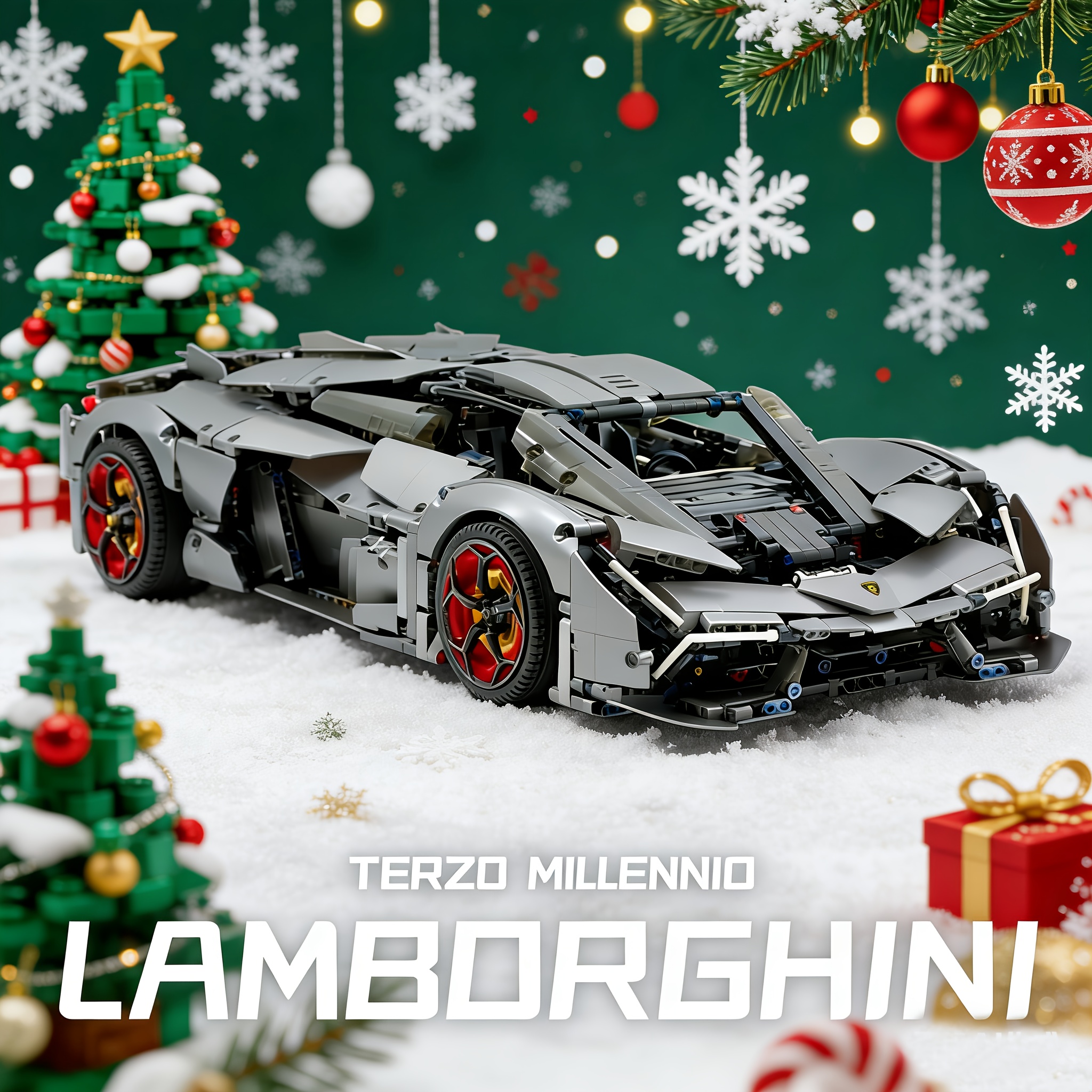 4260pcs Building Block Car Set | Door, Wheel Hub, Engine Linkage Assembly Toy, Suitable For Advanced Mechanical Model Set For 14 Years Old And Above, Red Sports Car, Halloween Black Friday - Image 3