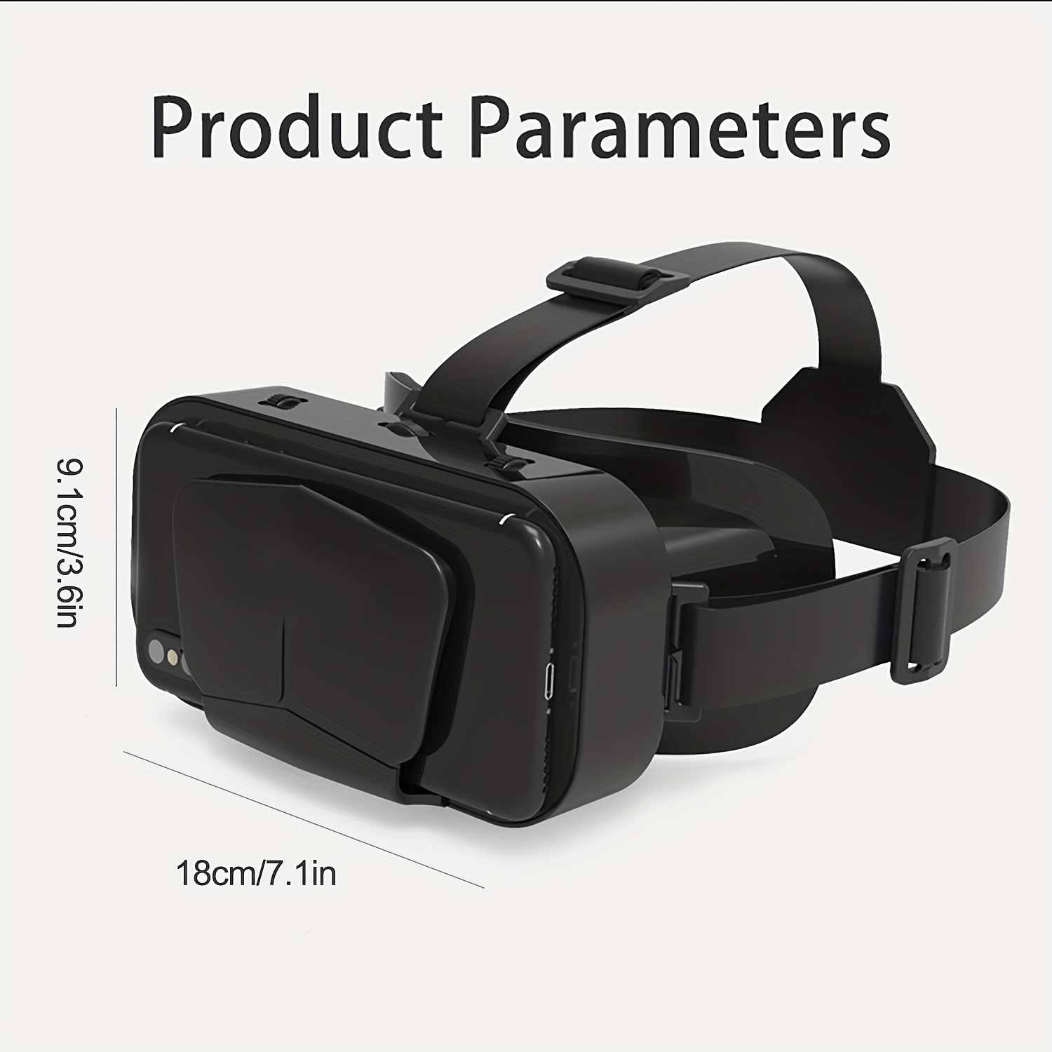 3D VR Headset, Adjustable with HD Big Screen, No Power Needed, Comfortable Nose Pad & Secure Strap Design, Perfect Gift for Holidays Birthdays & Home Entertainment, 1pc - Image 2