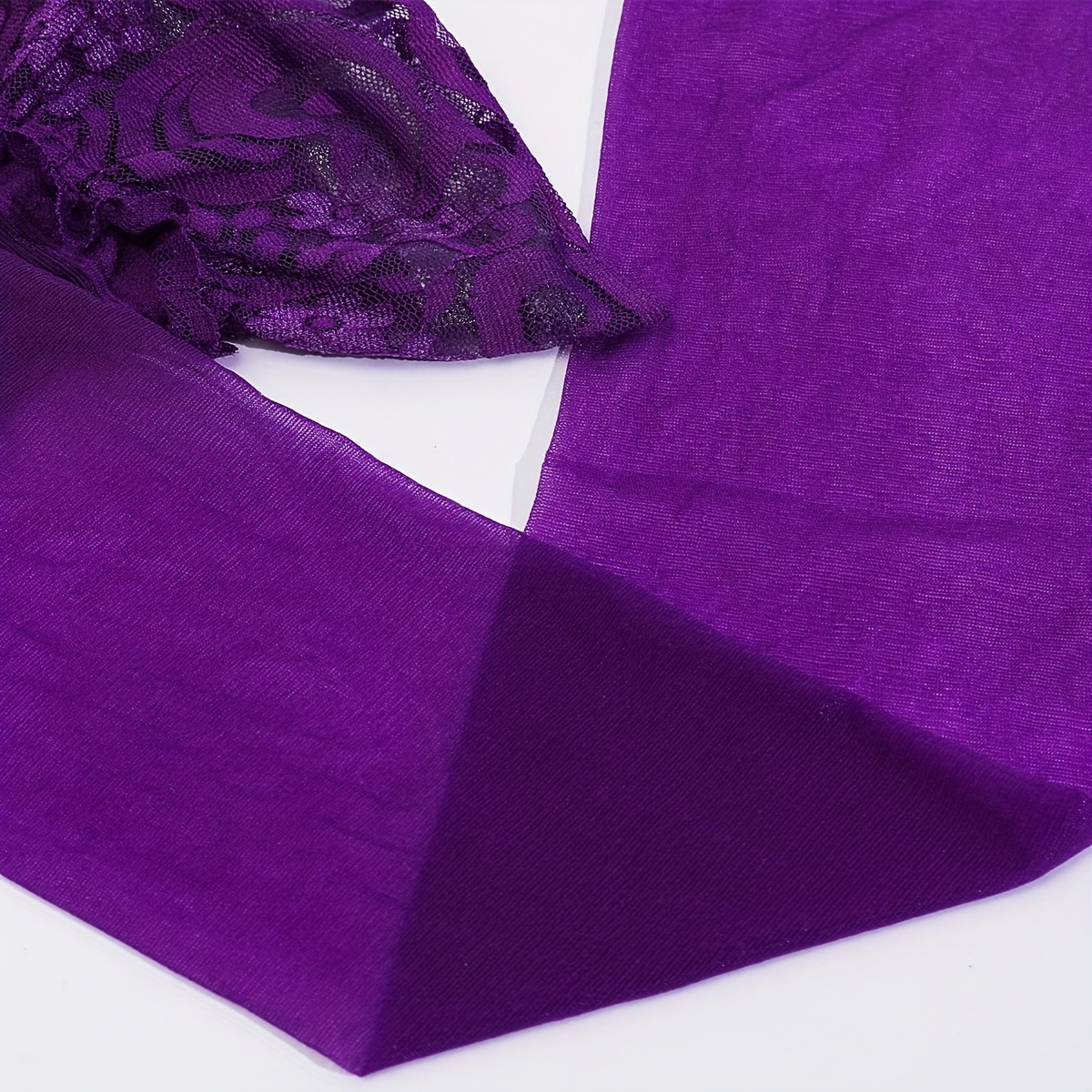 A Set of Women'S Non-Slip Lace Long Socks, Ultra-Sheer Knee-Highs, Thigh-Highs, Seamless Stockings, Fashionable Hosiery, Delicate Mesh, Lightweight Fabric, Breathable Lace, Thin Tights, Lace Legwear, for Women - Image 10