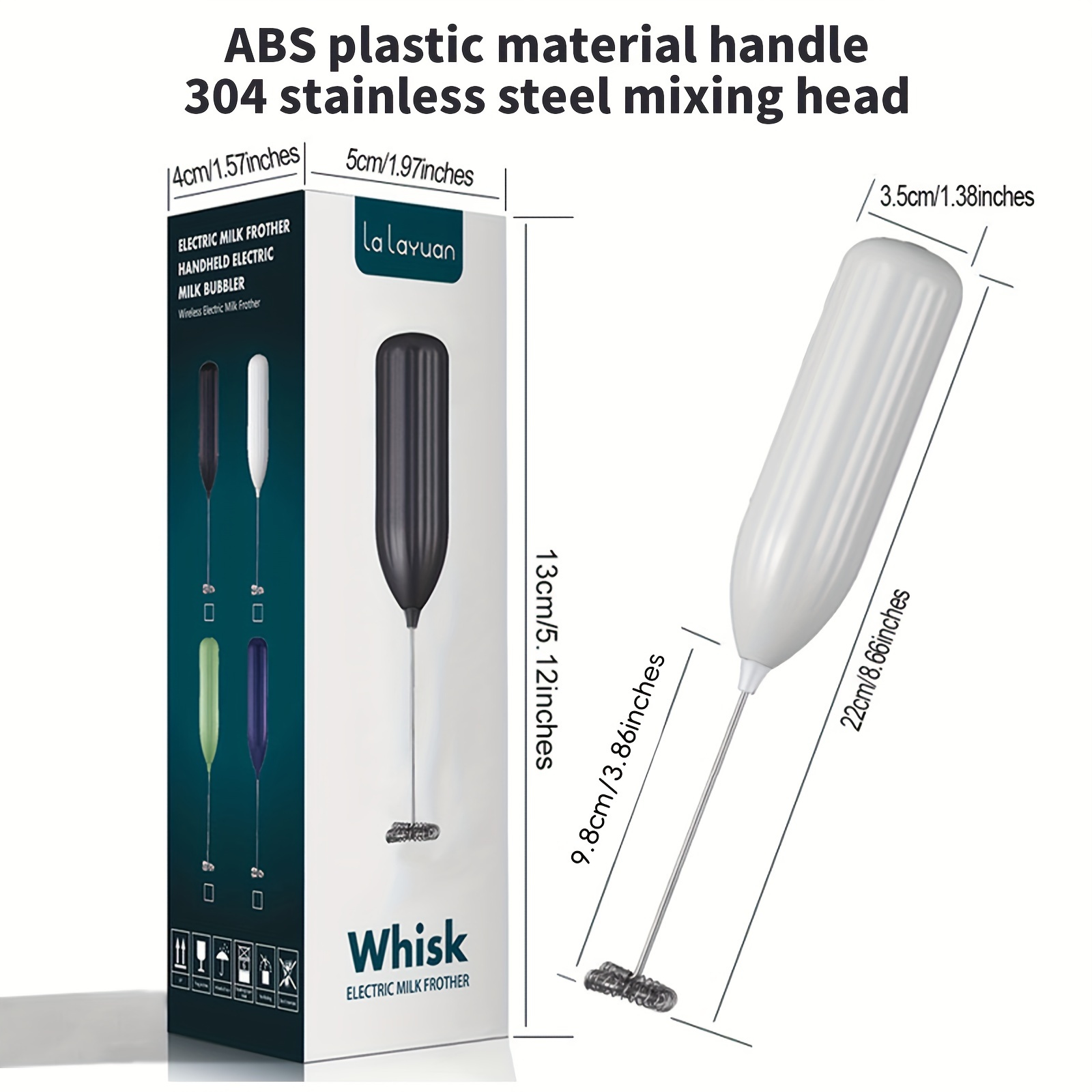 Lalayuan Strong Electric Milk Frother, Milk Foam Maker, Requires Batteries (Not Included) Stainless Steel Beverage Mixer, Portable Electric Whisk for Coffee, Latte, Cappuccino, Chocolate, Matcha Foam Creator, Cordless Mini Coffee Blender - Image 22