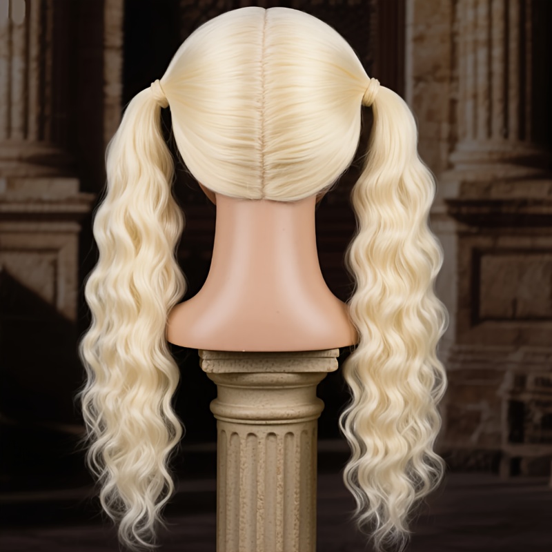 Wigs Suitable for Women, Wigs That Can Be Tied with Double Ponytails, Wigs That Can Be Created By Oneself, And Wigs In Brighter Colors Are Used to Be More Conspicuous In The Crowd - Image 3