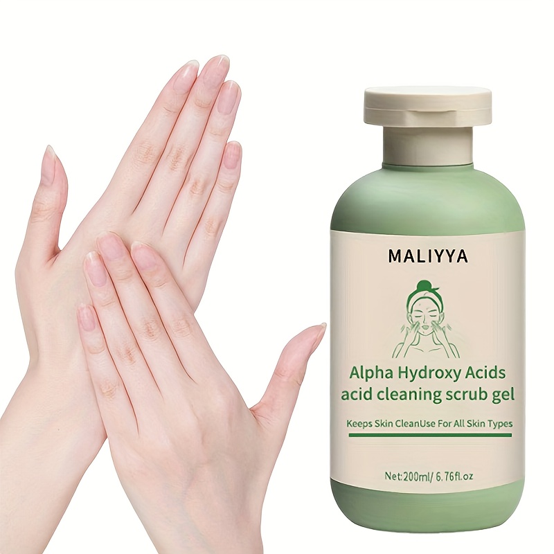 6.76fl.oz Deeply Cleansing Exfoliating Gel Contains Aloe Long-Lasting Moisture Cleanses Pores Exfoliating Gel for Both Face And Body Suitable for All Light Beige Types Ideal Valentine's Day Gift Large Tube | Deep Cleansing & Softening - Image 2