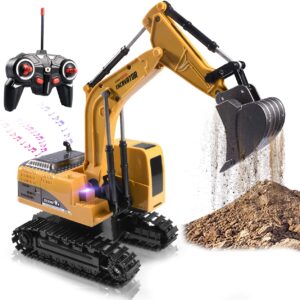 Construction Excavator Toy - Engineering Digging Truck, Suitable for Boys and Girls Aged 6+, Educational Playset for Birthdays, Halloween, Thanksgiving