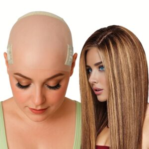 [Non-Slip Wig Grip Cap] Non-Slip Adjustable Lace-MAX Wig Grip Cap for Women & Men | Secure Hold HD Lace Cap with Headband for Lace Front Wigs | Reusable One Size Fits All, Versatile Hairpiece, Sleek Hairpiece, Secure Fit Cap