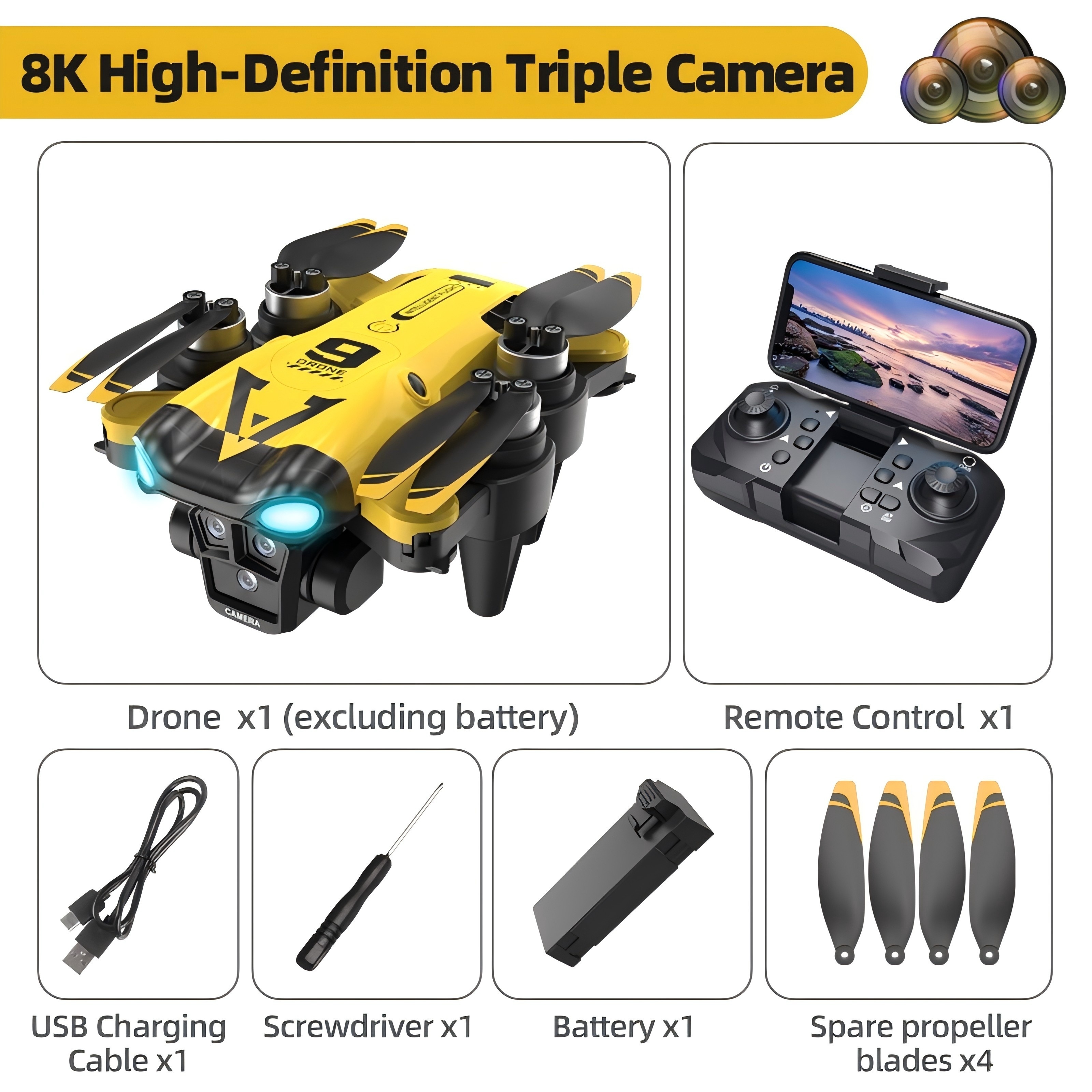 This Long-Endurance Drone Features Optical Flow Positioning And Dual HD Cameras, Making It an Ideal Present for Adults And Those Passionate about Aviation Photography. - Image 5