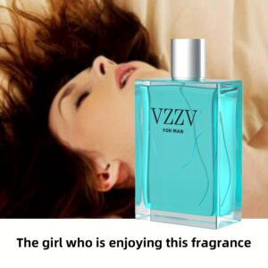 3.4oz Men's Cologne - Turquoise Liquid Eau de Toilette, Long-Lasting Citrus & Spicy Scent (Turmeric-like), 10-20% High Concentration Formula - Daily Wear & Date Night Fragrance, Gift for Him, Boyfriend, Husband - -Free for