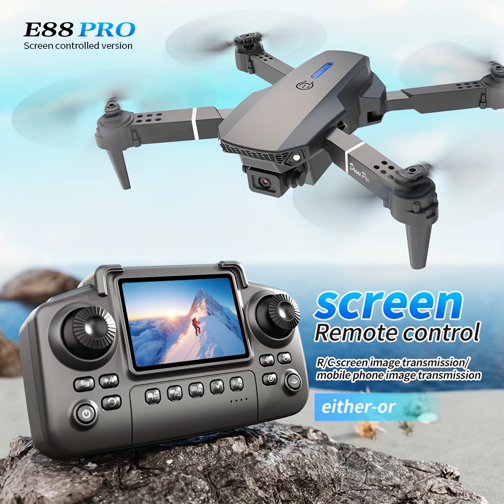 2025 E88 Drone with HD Dual Camera 4K, Screen Control Without Phone, One-Key Takeoff/Return, Wi-Fi App, USB Charging, Drop-Resistant, Easy for Beginners, Ideal Gift for Garden Camping VLOG - Image 11