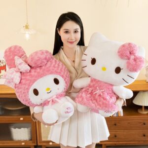 Authorized for hello kitty Large-Sized Doll 35Cm/ 13.78Inch Rose for hello kitty Plush Doll, Melody Doll, Plush Toy, The Best Birthday Gift for Girls