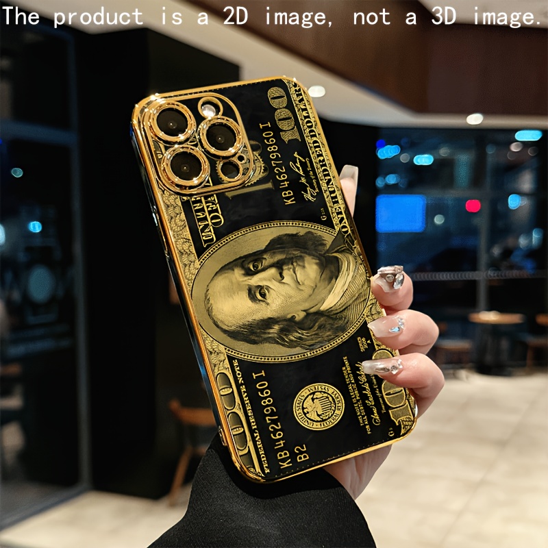 Phone Case - High-End Quality! A Gold-Plated Phone Case with Classic Elements And Creative Designs, Featuring UV Printing, Wear-Resistant And Anti-Slip Properties, Made from PC Material, Compatible with Various Iphone Including 17/16/15/14/13/12/11. - Image 4