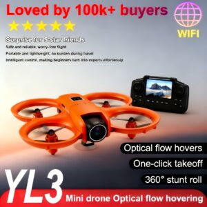 YL3 2025 4K Upgraded Version Remote-controlled Drone, Automatic Hovering One-click Return to Base Shock-proof Design, with Storage Box, Ideal Gift for Teenagers, Smartphone Fishing Drone Racing Drone Drone with Screen Drone with Dropper Drone with