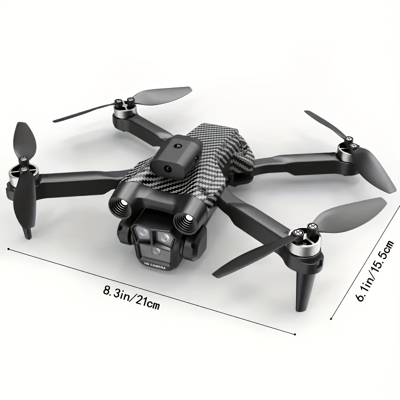 Three-camera Drone, Foldable Remote-controlled Drone, Remote-controlled Toy, Easy to Operate, Suitable for Beginners, Gift for Men, Indoor and Outdoor Drone for Christmas And Halloween, Drone with Screen Remote Control, Indoor Flying - Image 5