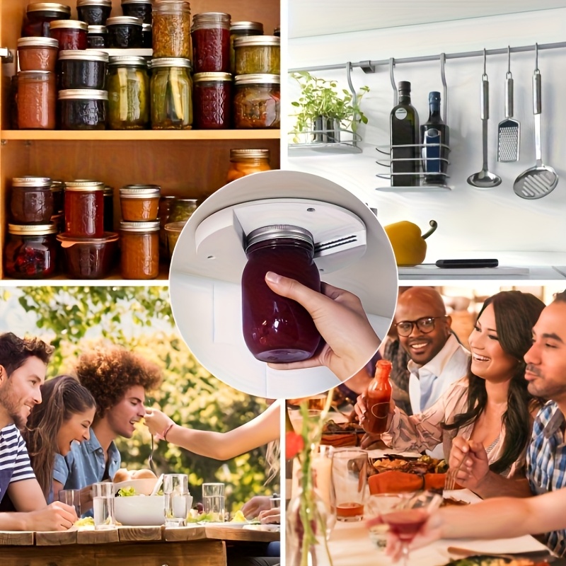 3pcs 2-in-1 Down Cabinet Can & Can Opener Set - Heavy Duty Swivel with Ergonomic Handle, Multi Size Lid Clamp for Kitchen, Easy Opening Tools, Durable Plastic, No Power Required, Kitchen Gadgets | Modern kitchen tools | Durable plastic opener, can o - Image 8