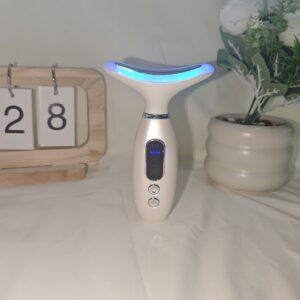 Facial and Neck Massager, 7 Modes, USB Rechargeable, Facial Massage Tool, Perfect Gift for Women, Facial Massage Tool, Neck Beauty Device, Skincare, Beauty Care, Streamlined Design, Women's Gift, Skincare Enthusiast