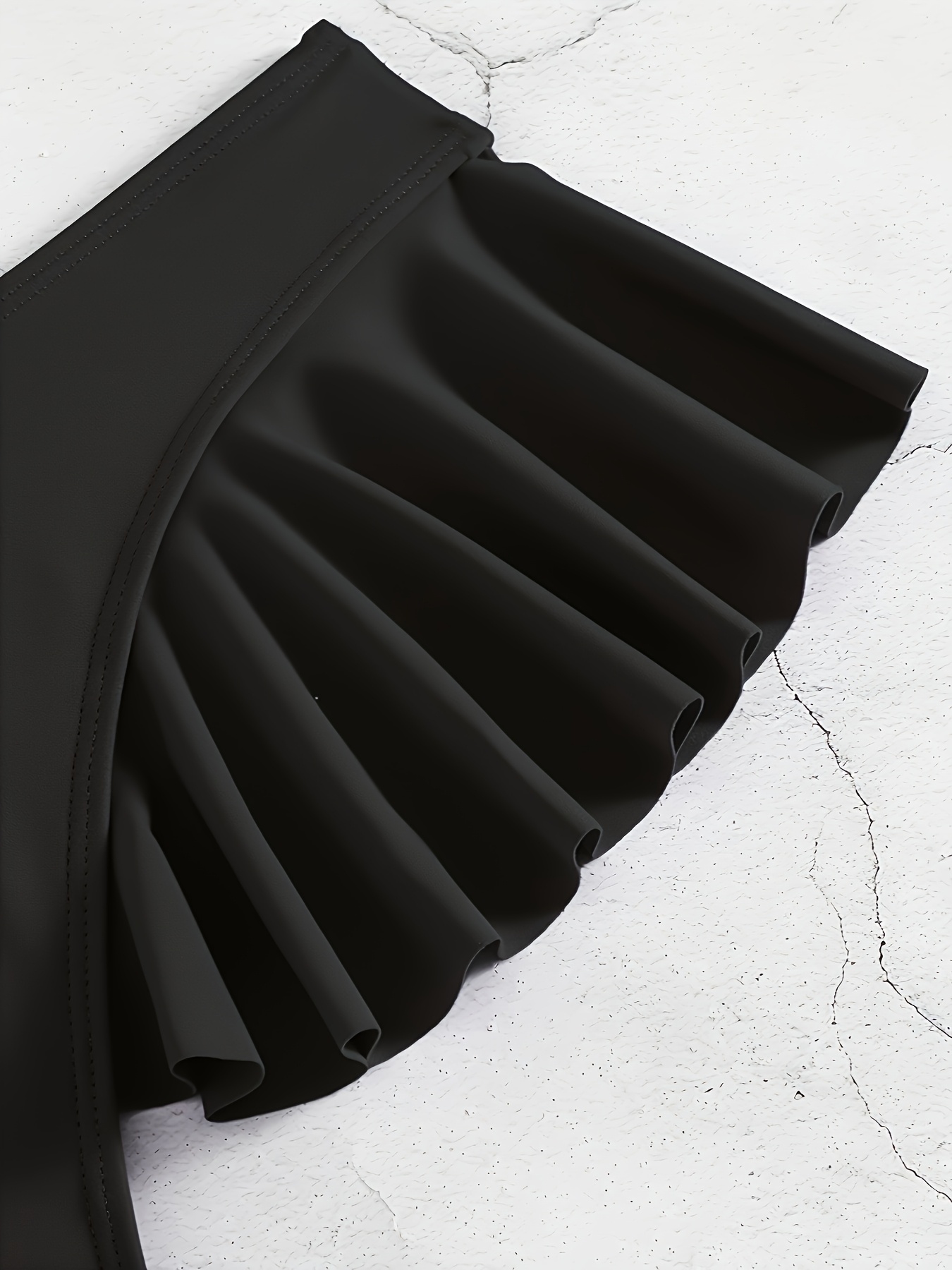 Women's Sexy Swim Bottoms - High-Waisted Non-Transparent Swimtrunks, Stretchy Elegant Bikini Pants for Beach, Pool, Formal Events - Machine Washable Swimwear, Beach Attire, Poolside Fashion, Ruffled Edge Design, Highelastic Material, Comfortable Fit, Summer Vacation, Stylish Swimwear, Durable Swimwear, Swim Shorts, Summer Vacationers - Image 3