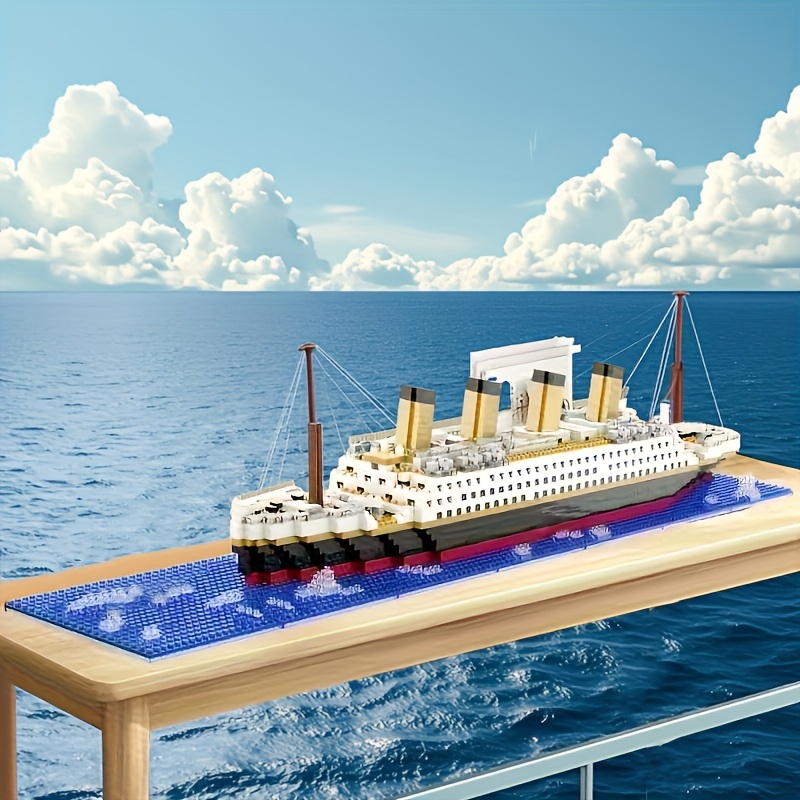 Building Blocks of The Titanic Ship, a Model Toy for Assembly, Decorative Ship Blocks, a Puzzle Toy Suitable for Boys And Girls, Perfect As a Gift for Christmas And Halloween. - Image 8