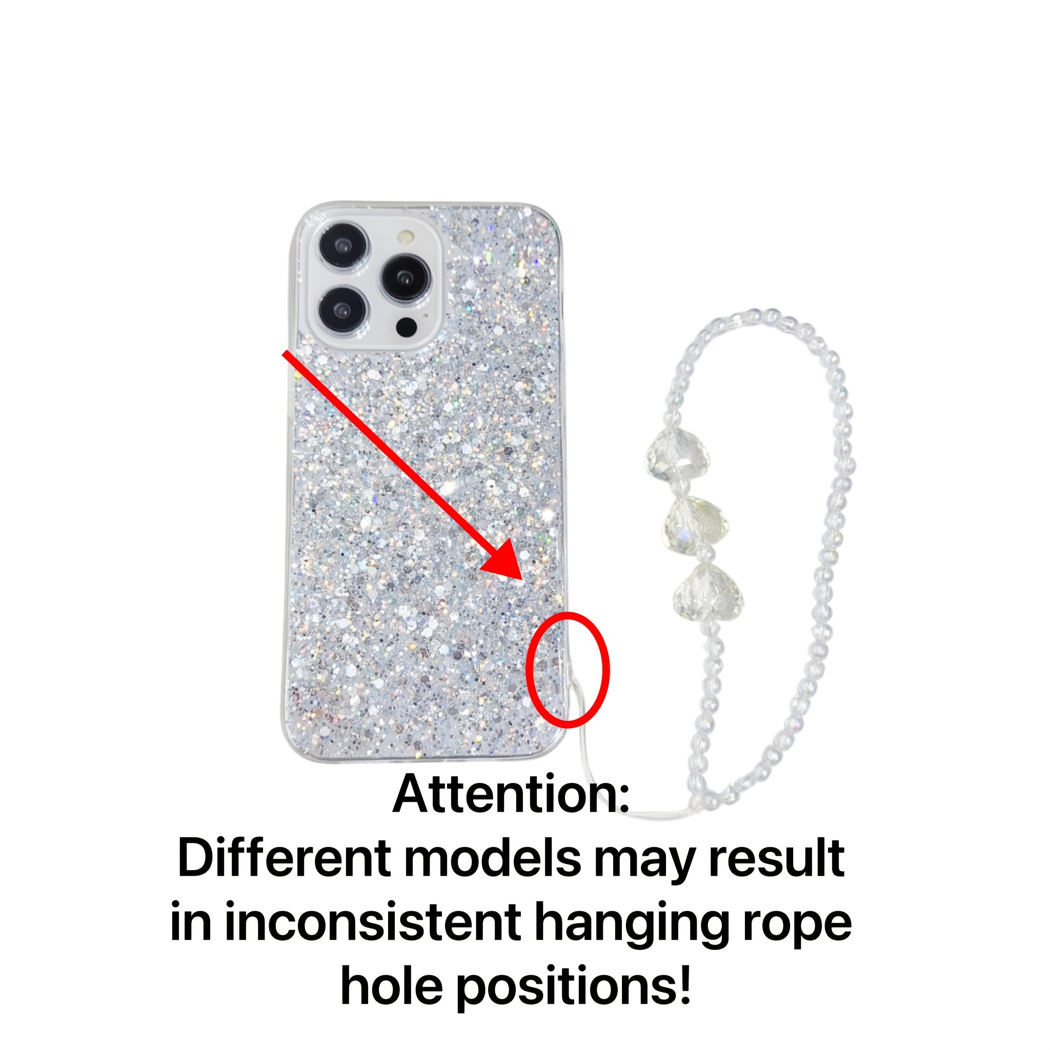 Phone Case: Fashion Starry Sky High Flash Phone Case with Love Bracelet for Iphone11 11promax 12 12pro 12promax 13 13pro 13promax 14 14pro 14plus 14promax 15 15pro 15plus 15promax 16 16pro 16plus 16promax 17 17pro 17promax 17air 16e - Image 9