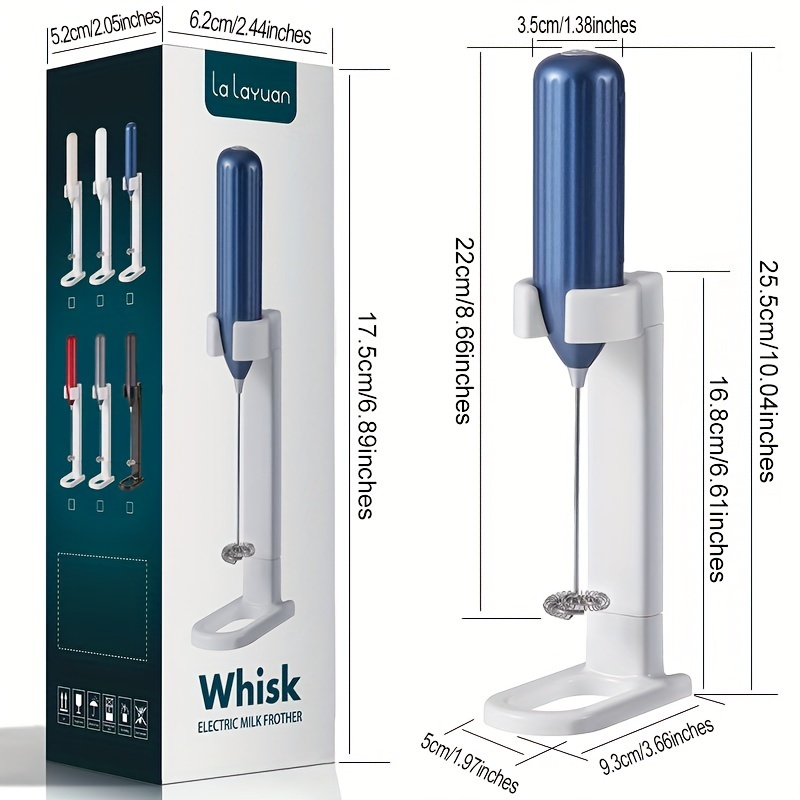 Lalayuan Strong Electric Milk Frother, Milk Foam Maker, Requires Batteries (Not Included) Stainless Steel Beverage Mixer, Portable Electric Whisk for Coffee, Latte, Cappuccino, Chocolate, Matcha Foam Creator, Cordless Mini Coffee Blender - Image 18