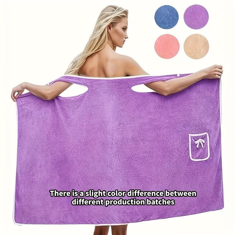 [Soft Bathrobe] Ultra-Soft Coral Fleece Women's Bathrobe | Thick Absorbent Wear…