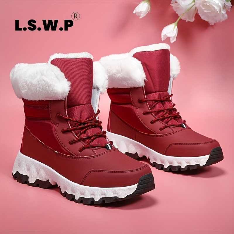 Men's and Women's Mid-Calf Thick -Lined Warm Snow Boots, Unisex Warm Lined Casual Sports Boots, High-Quality Warm Outdoor Hiking Shoes, Versatile Comfortable Thick Snow Boots - Image 10