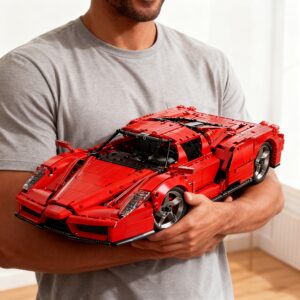 Highly Restored Supercar Building Blocks | Classic Design Replica | Men's Toy & Family Interactive Play & Holiday Gift | 4301pcs Challenging Set | Precise Buckles & HD Stickers | Suitable for Adults/Teenagers
