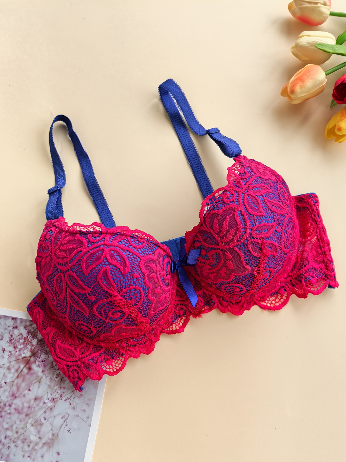 High-Quality French Lace Sexy Women'S Bra Set with Exquisite Deep V Neckline and Comfortable Thong Panty, Lingerie Set, Intimate Apparel, Elegant Lingerie, Feminine Style, Delicate Lace, Breathable Material, Women'S Underwear, Matching Panty, Seductive Lingerie, Hot Essentials, Soft Comfort, Lace Bra, Plus Size Bra - Image 8