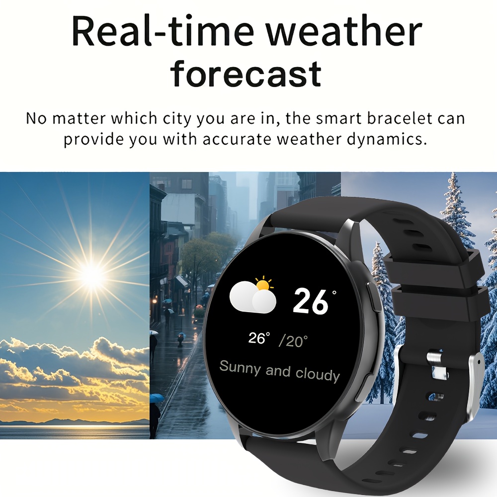 ERUN Smartwatch, 1.50-inch Round Screen for sports Watch | 240*240 Resolution, Minimalist Design, Stylish for Men/Women, Suitable for Sports and Leisure, Compatible with Android and iPhone, Ideal Gift for Family and Friends - Image 8