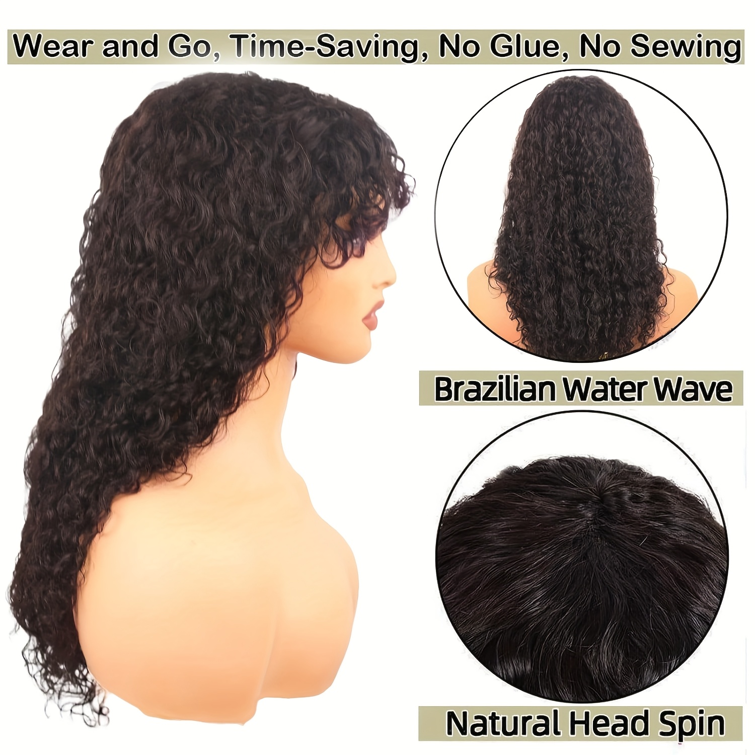 Long Brown Curly Wigs Designed for Women, Made from Heat-Resistant Synthetic Fibers, Featuring -Looking Voluminous Waves. A Versatile Hairpiece Perfect for Christmas Cosplay, Daily Parties, And Fashion Enthusiasts. - Image 7