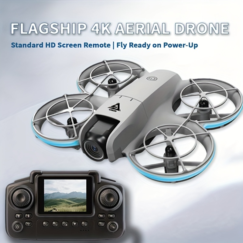 Latest Drone, Follow Safety Drone, Remote Control with Display Screen, Optical Flow Technology, Gesture Recognition, Live Video Streaming, User-Friendly for Beginners, Essential Drone, Ideal Present for Boys And Husbands, New Year Present