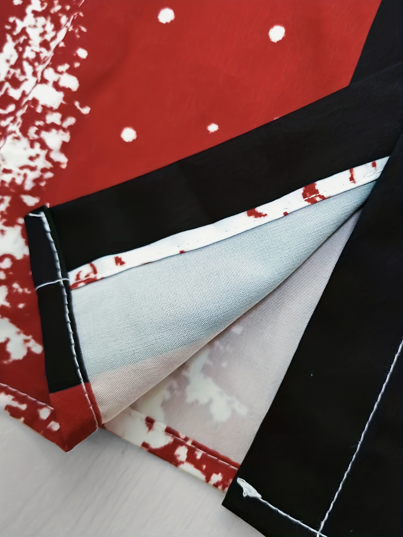 Men'S Stylish Long-Sleeve Shirt with a Collar, Decorated with a Black Bow Tie And a Vest Featuring Print Elements of White Snowflakes And Pine Trees, Embodying a Christmas Theme, Perfect for Festive Occasions, Casual Wear, Parties - Image 4