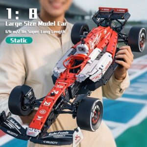1900 Red And White Super Sports Car Construction Set, Decorative Model Kit, Ideal Present for Couples, Holiday Surprise, Christmas, New Year Gift, Shipped in a Sturdy Color Box