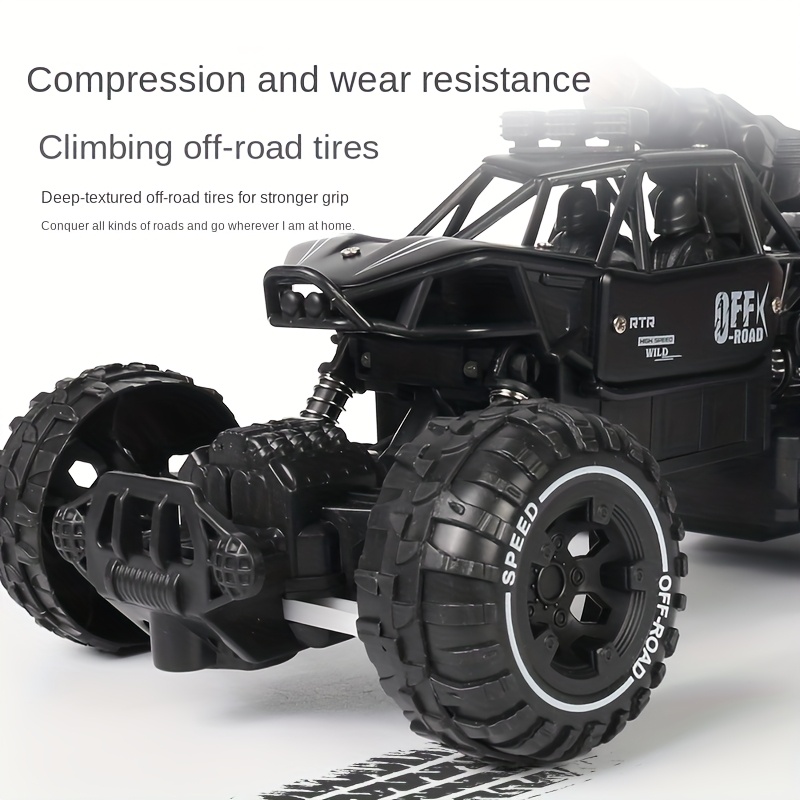 2.4G Alloy Off-Road Vehicle with Six Wheels, Smooth on Irregular Terrain, Sand, and Mountain Roads, Long-Lasting Battery, Perfect for Halloween, Christmas, and Birthday Gifts - Image 5