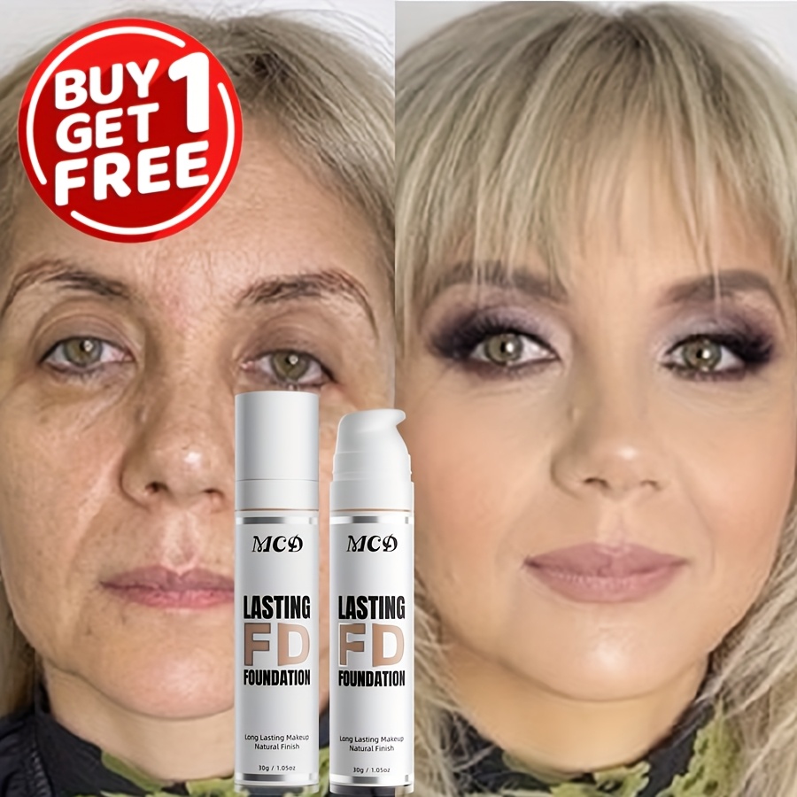 2pcs Liquid Foundation for Women - Strong Coverage, Concealer Makeup, Foundatio…