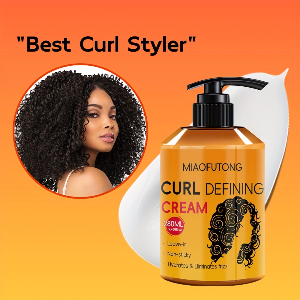 Argan Oil Curl Defining Cream, Hydrating Styling Conditioner For All Hair Types, Enhances Shine Boosts Volume, Ideal For Dry & Frizzy Hair, Frizz Control & Moisture Lock, 280ml - Image 7