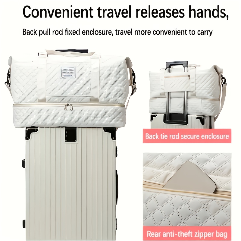 A Set of 4 Portable Fitness Bags, a New Stylish Unisex Three-Piece Set, a Large-Capacity Travel Bag Set, Outdoor Sports Tote Bags, Business Trip Luggage Storage Bags, an Independent Shoe Compartment, a Maternity Bag Set, And a Handheld Fitness Bag w - Image 8