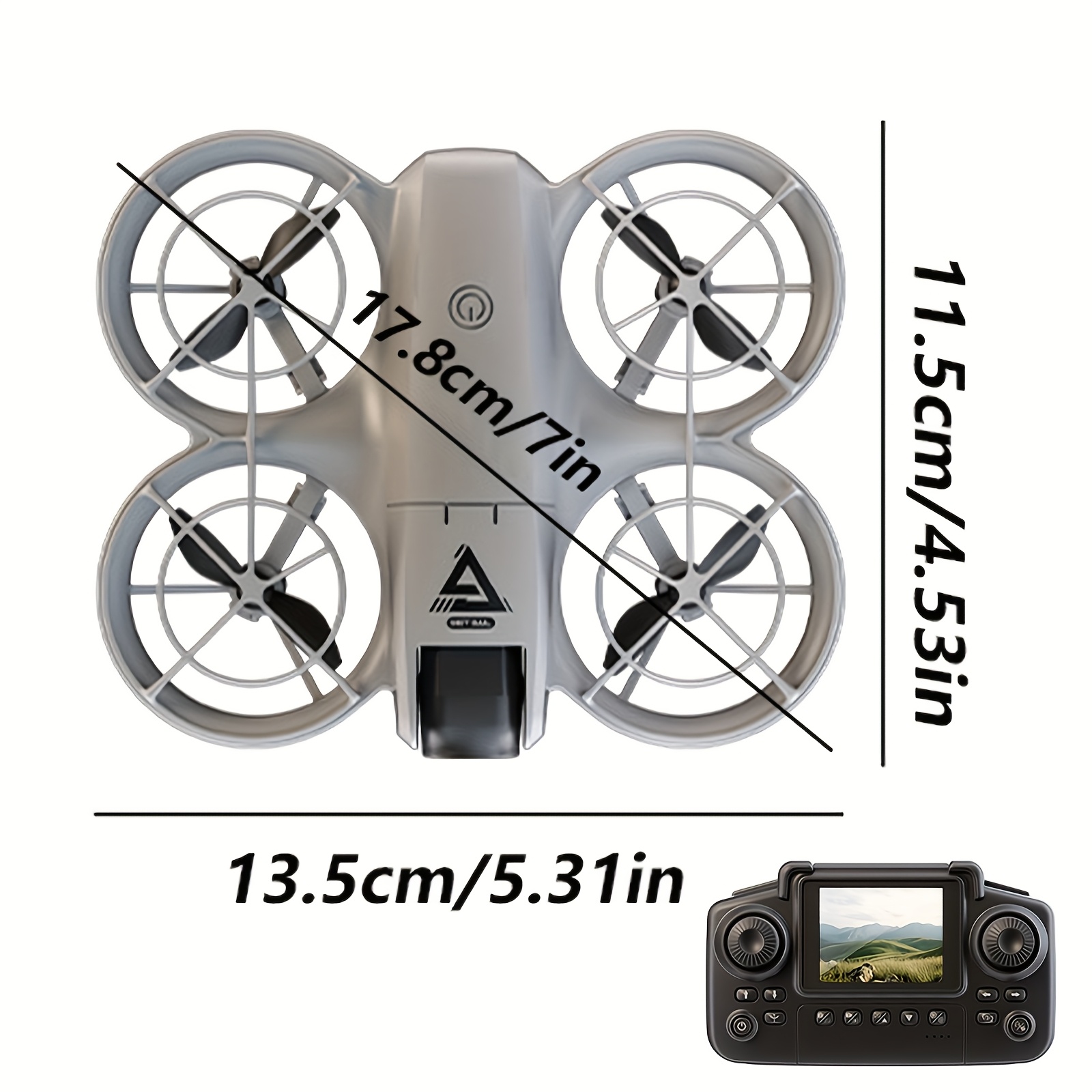 E69 Foldable Drone with Screen Control, Dual Camera & Optical Flow - Quadcopter Suitable for Beginners, Indoor/Outdoor FPV Aerial Photography Drone, Perfect for Gifts (Compatible for) - Image 2