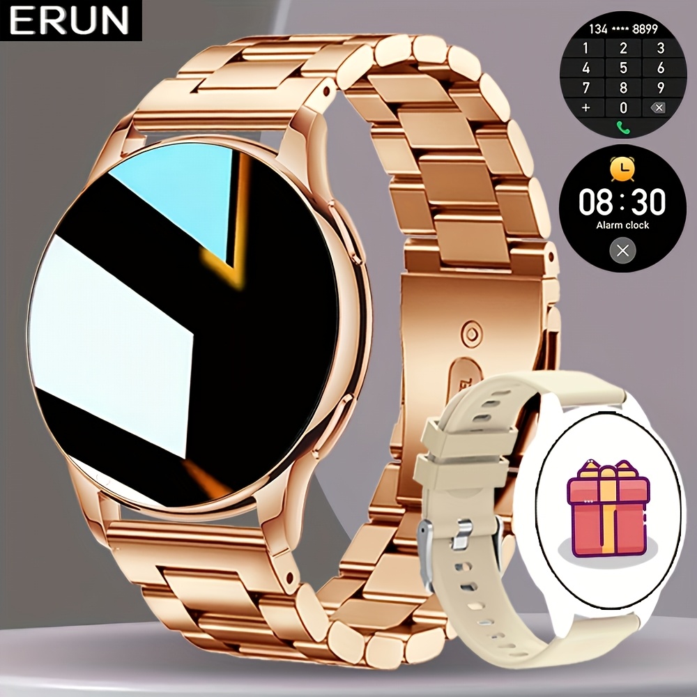 ERUN Smartwatch, 1.50-inch Round Screen for sports Watch | 240*240 Resolution, Minimalist Design, Stylish for Men/Women, Suitable for Sports and Leisure, Compatible with Android and iPhone, Ideal Gift for Family and Friends