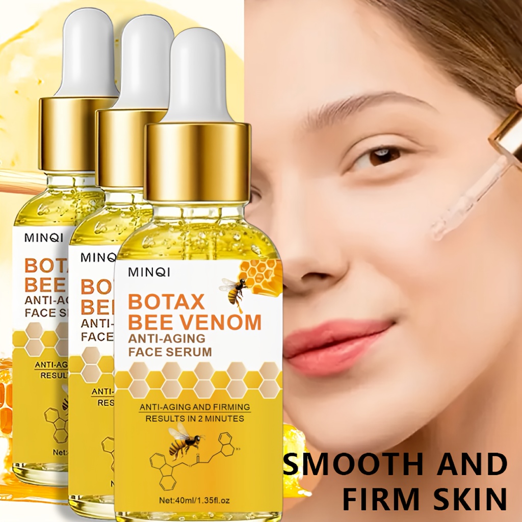 3-Pack BOTAX Bee Venom Facial Serum, Containing Peptides, Retinol, and Bee Venom for Facial Care. Hydrates and Firms the Light Beige, Suitable for All Light Beige Types. Skincare - Image 7