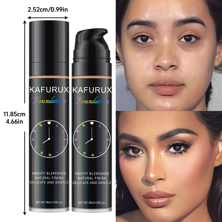 KAFURUX Full Coverage Liquid Foundation & Concealer - Strong Covering Power, Light Texture Formula Suitable for All Light Beige Types (Dry, Oily, Combination,), Light to Medium Shades for Flawless Light Beige Evenness - Women' - Image 7