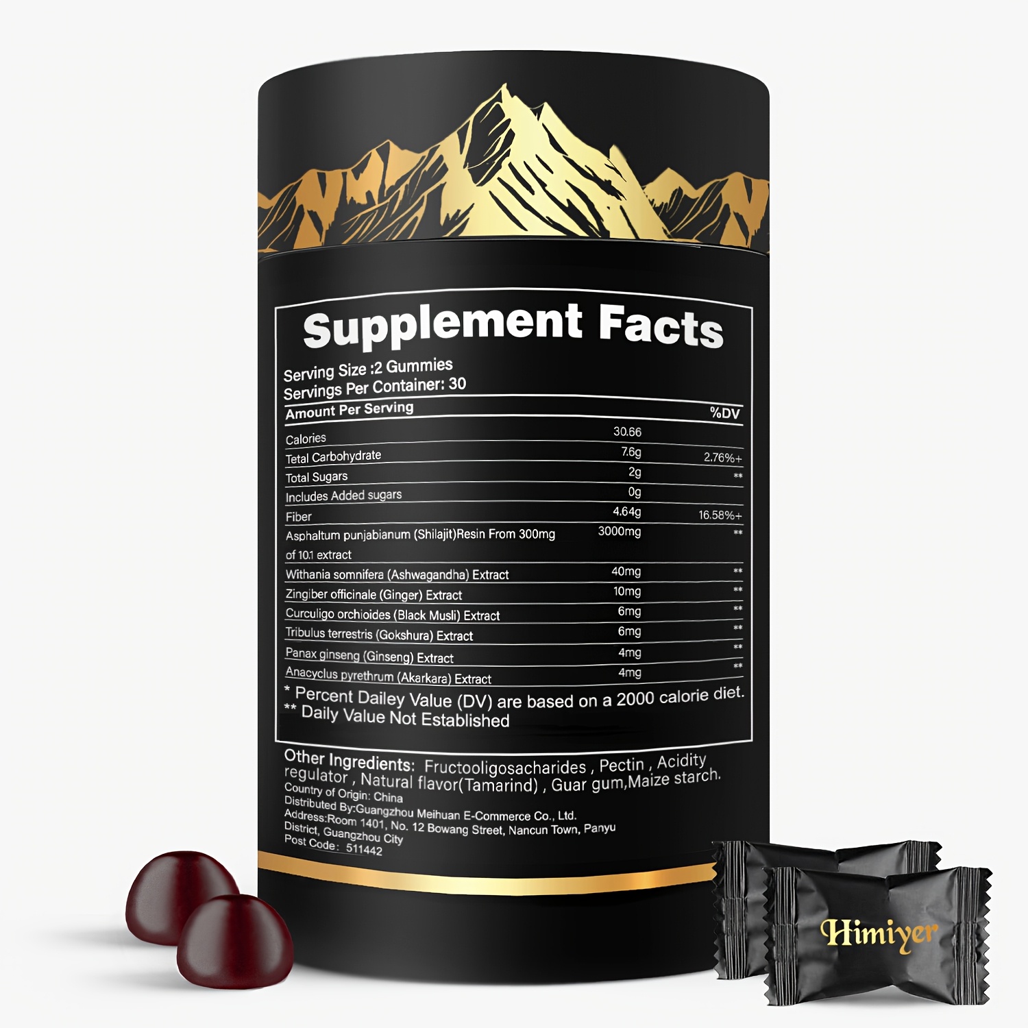 3000mg Shilajit, Ginger, Hoofgrass, Ginseng and Ashwagandha Multi-Mineral and Phytonutrient Supplement, Powerful Combination, Buy 2 Get 1 Free - Image 4