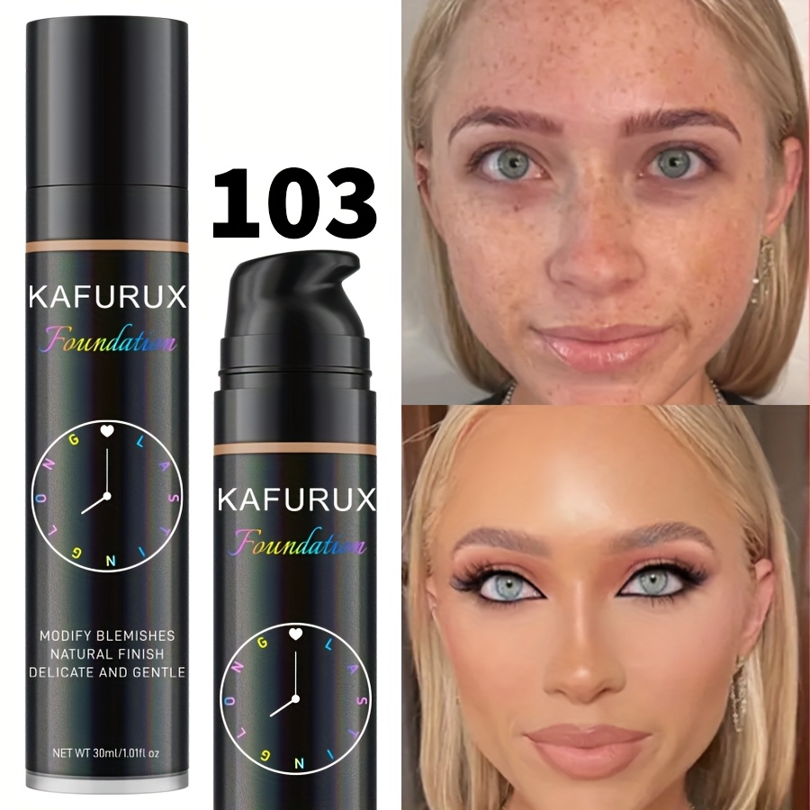 KAFURUX Full Coverage Liquid Foundation & Concealer - Strong Covering Power, Light Texture Formula Suitable for All Light Beige Types (Dry, Oily, Combination,), Light to Medium Shades for Flawless Light Beige Evenness - Women' - Image 8
