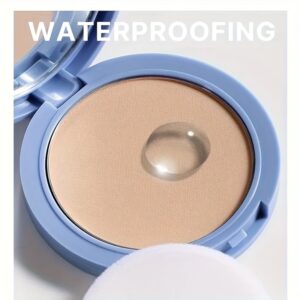 3-Color Oil-Control Matte Powder - Long-Lasting Flawless Setting Powder, Facial Makeup Loose Powder, Flawless Setting Powder Compact, Comes with a Puff, Translucent Loose Powder, an Oil-Control, Waterproof, Sweat-Proof Setting Powder That Brightens