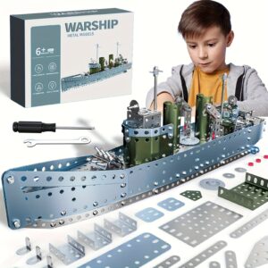 STEM Building Projects Model Cruiser Ocean Ship Set - 504pcs STEM Project Building Toys For Kids Ages 6-12, Assembly Science Kit Educational Toys Gift For Boys 8 9 10 11 12-16 Years Old