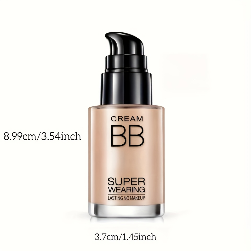 2pcs BB Cream And Setting Powder Set with Makeup Accessories Winter Moisturizing Concealer Translucent Oil-Free Matte Setting Powder Long-Lasting Makeup Women's Cosmetics Set Halloween, Christmas Holiday Gift - Image 6
