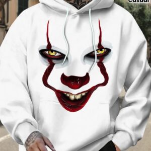 Men's Hoodie with Digital Print Fashion Casual Pullover Loose Trendy Top Autumn Winter New Youth Student Versatile Outerwear||