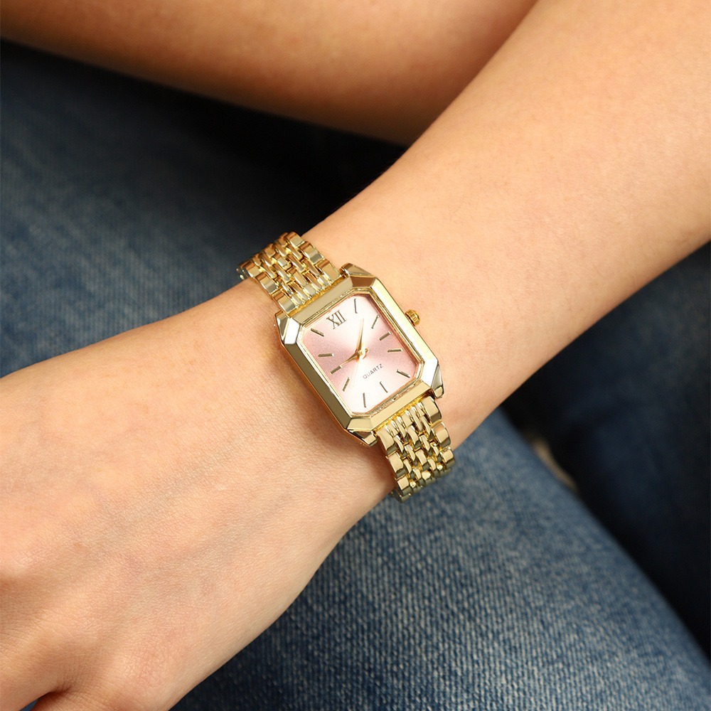 6pcs/ Set Women Watches Set & 5pcs Luxury Jewelry For Women Set, Bracelet, Necklace, Aretes Para Nina, Ring, Golden & Silvery Elegant Women Watche Set, Quartz Movement, Perfect For Valentine'S Day Christmas Birthday Gifts For Women, Reloj De Mujer. - Image 15