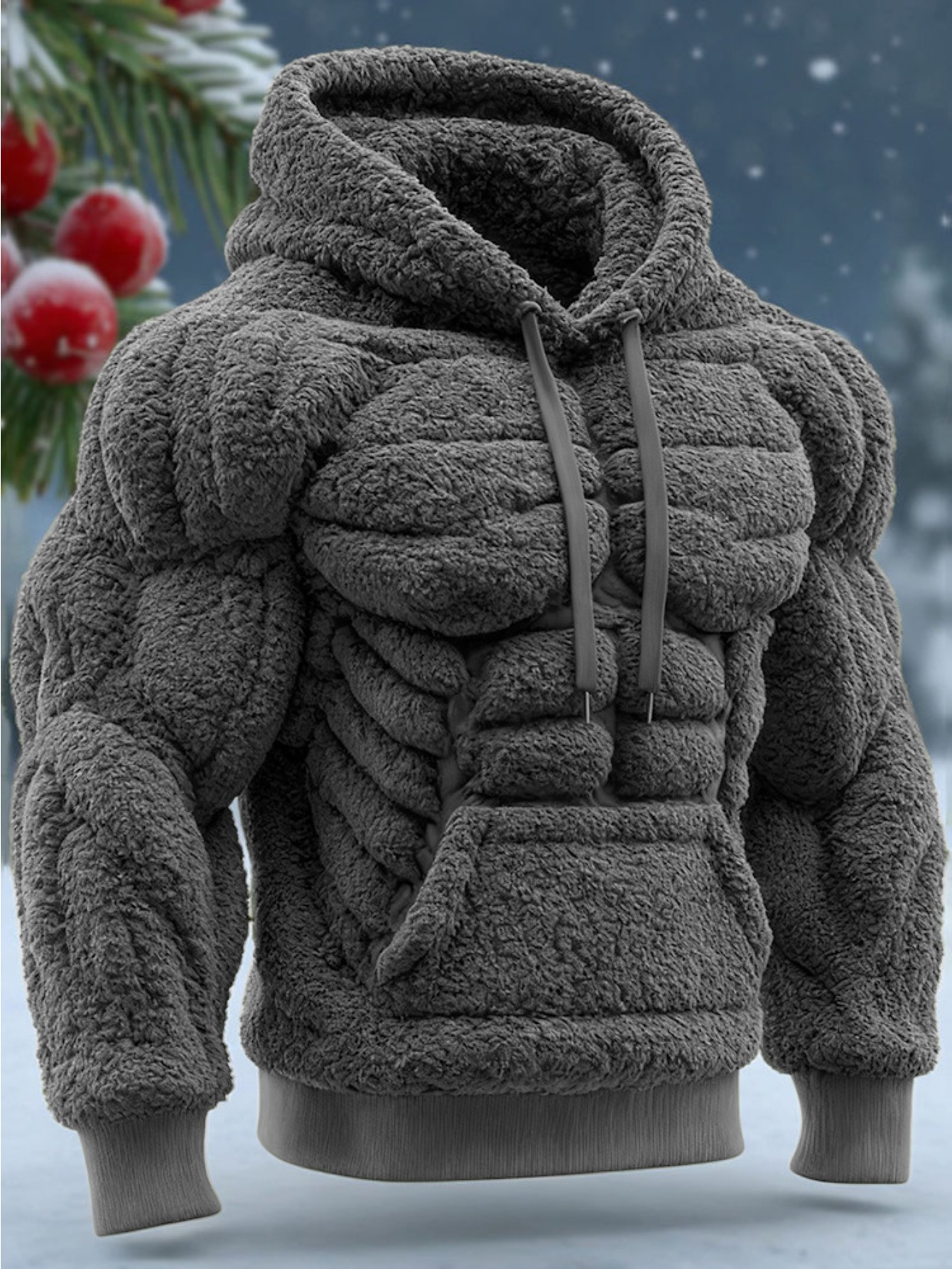 Plus Size - 2025 New 3D Printed Plus Size Men's/ Woman'S Hoodie, Street Fashion Hooded Autumn and Winter Hoodie, Print Hooded Jacket, Machine Washable Winter Coat for Christmas & All-Season Wear, Durable Casual Outerwear - Image 13
