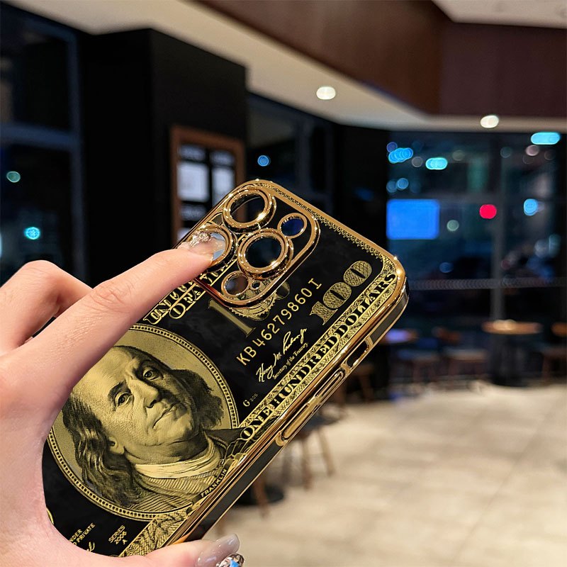 Phone Case - High-End Quality! A Gold-Plated Phone Case with Classic Elements And Creative Designs, Featuring UV Printing, Wear-Resistant And Anti-Slip Properties, Made from PC Material, Compatible with Various Iphone Including 17/16/15/14/13/12/11. - Image 6